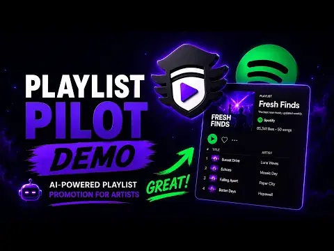 Watch how Spotify playlist promotion works with Playlist Pilot - find real playlists and curators